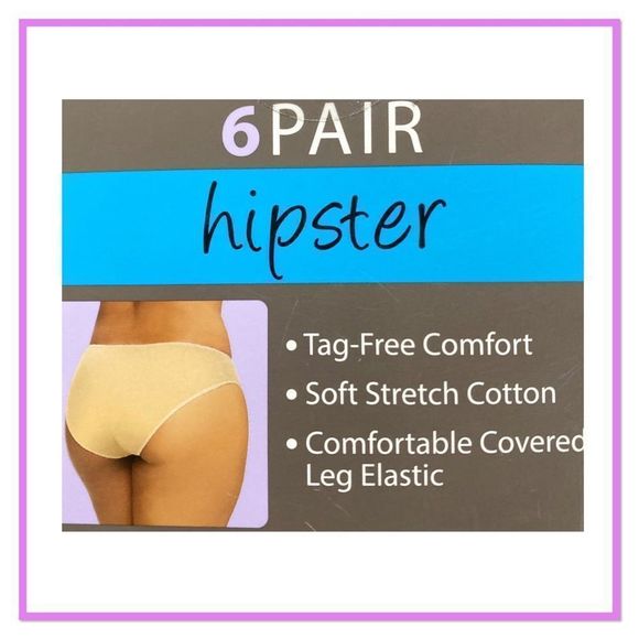 Secret Treasures 4 Pairs Hipster Panties - Picture 4 of 7